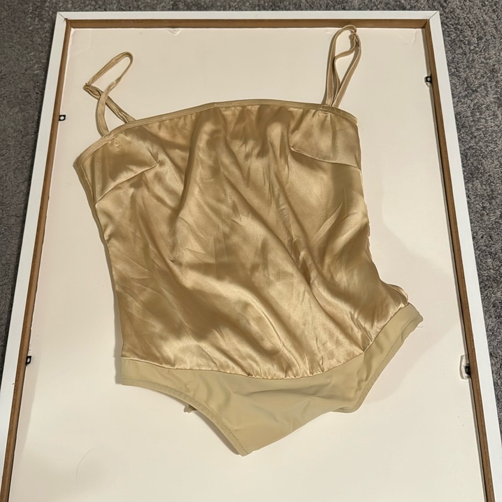 gold bodysuit